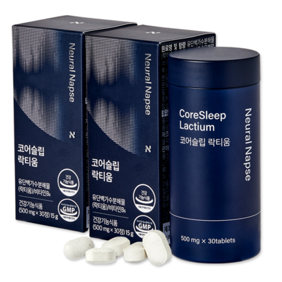뉴럴냅스 코어슬립 락티움 수면건강 영양제, 30정, 2개