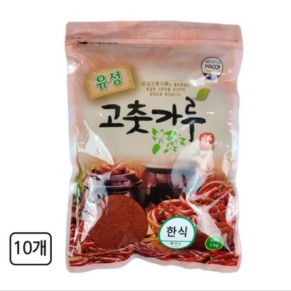 유성 한식용 고춧가루, 1kg, 10개