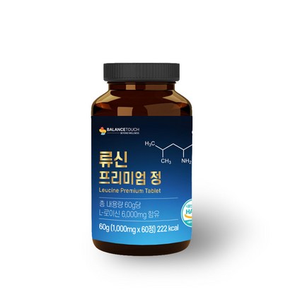 밸런스터치 류신 단백질 타블렛 노인 시니어 근육단백질 보충제 루신 뉴신 eucine