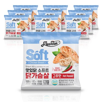 맛있닭 소프트 닭가슴살 고추맛