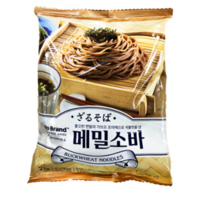 노브랜드 메밀소바 4개
