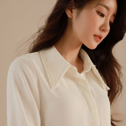 [시크헤라] 뾰족레이스카라블라우스-388398 리뷰 후기