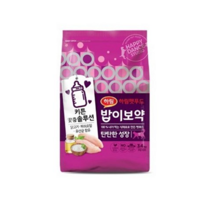 하림펫푸드 퍼피용 탄탄한 성장 고양이 기능성 사료, 3.4kg, 1개
