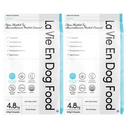 라비앙독 저분자피쉬콜라겐 가수분해 사료, 피부/털개선, 4.8kg, 2개