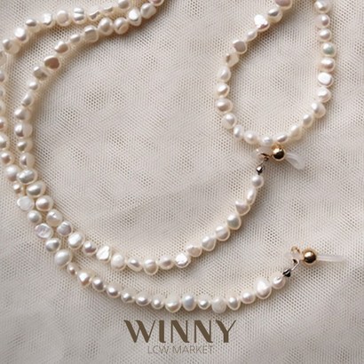 [winny] 6미리 퍼니라이프 천연 담수진주 안경줄 리뷰후기
