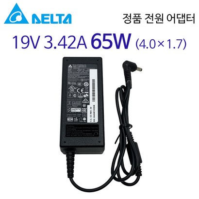 노트북 어댑터 충전기 19V 342A 65W ADS-65BI-19-3 외경 4 내경 1 환