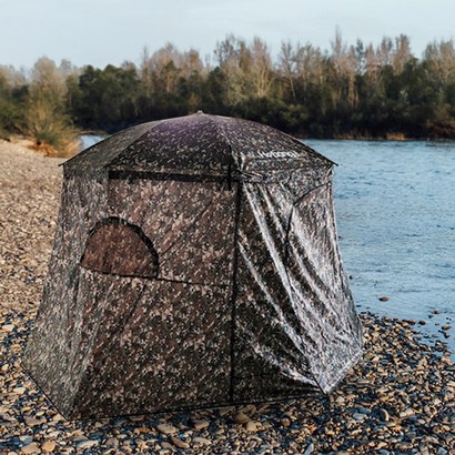 호봉 밀리터리 방수 암막 파라솔 텐트 낚시 그늘 가림막 52인치 유비텐CN