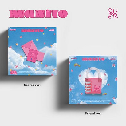 QWER 앨범 마니또 미니1집 MANITO 2종세트 (Secret+Friend) (CD+포토북+포스트카드 외) 고민중독