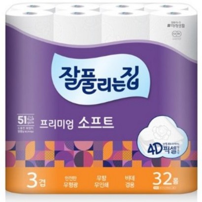 잘풀리는집 프리미엄 소프트 화장실용 화장지