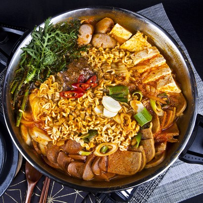꿍스 프리미엄 부대찌개 800 햄폭탄, 3개, 800g
