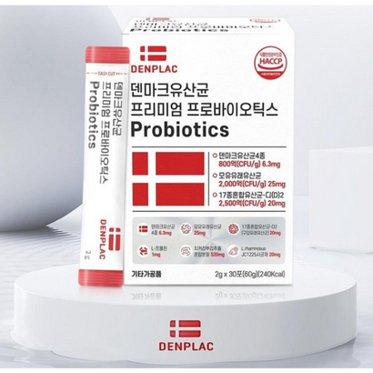 덴마크 유산균 프리미엄 프로바이오틱스 Probiotics 30포, 2개, 60g