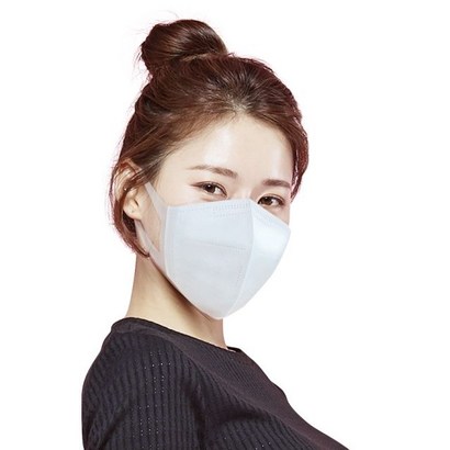 [천삼백케이] 국산 KFAD 퓨올 에어 귀편한 새부리형 비말 차단마스크 100매 리뷰후기