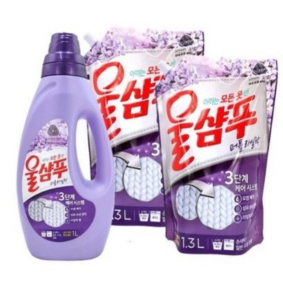 울샴푸 퍼플 라일락 용기1개리필2개 리뷰후기