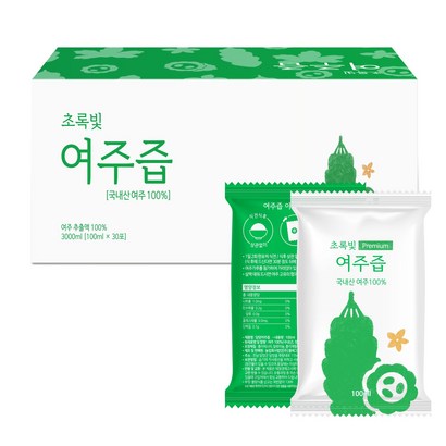 [흙의미학] 담양 초록빛 여주즙 여주진액 리뷰후기