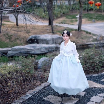 한국 무용 의상 한복 전통 중전 혼주 당의 드레스