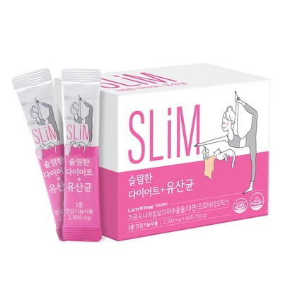 락토테미 슬림한 다이어트유산균 60포 2500mg