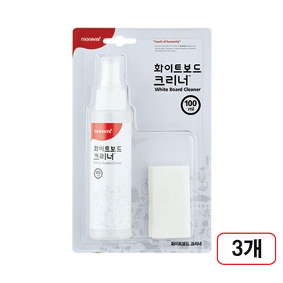 모나미)화이트보드 크리너(100ml) 3개입