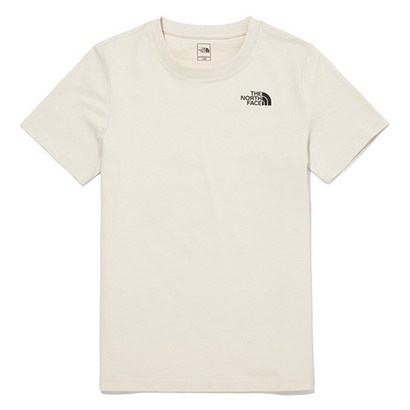 [노스페이스] 키즈 TNF 코튼 반팔 라운드티 NT7UN01U_IVO
