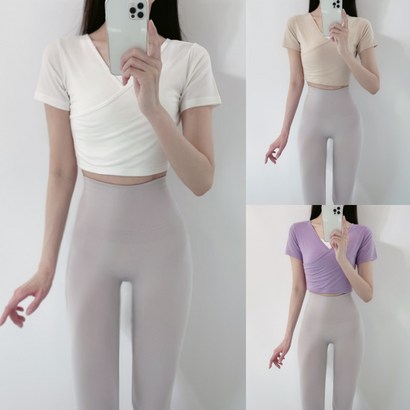 로라벨 제이 미니랩 필라테스복 요가복 필라테스옷 필라테스커버업 필라테스상의 요가 여성 운동복 티 봄 여름 가을 리뷰후기