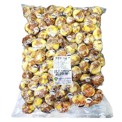 반깐밤  국내산 24년 햇밤 실속 대용량 밤 알밤 생율 마롱 깐밤 까기힘든 겉껍질만 쏙 쪽빛누리 - 밤 리뷰후기