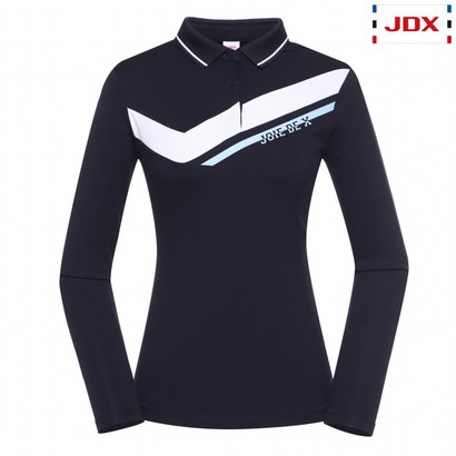 [JDX골프스포츠] 여성 V배색 카라티셔츠_X1RFTW55-DN