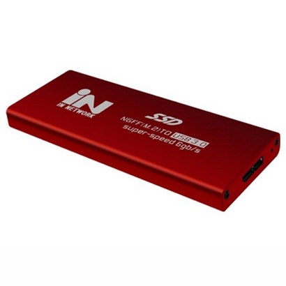 인네트워크 NGFF M2 to USB30 SSD 외장하드 케이스 레드 IN-SSDM2R 리뷰후기