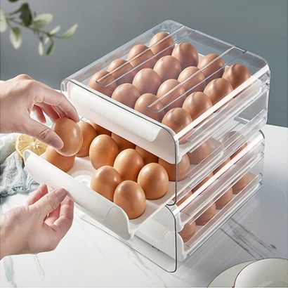 구스 계란 보관함 냉장고 보관함 서랍형 깔끔 에그 트레이 32구 리뷰후기