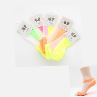 시원한 시스루 아동용 3~4세 신발 덧신 양말 5개 아기덧신