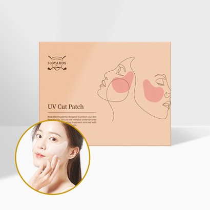 300야드 유브이 컷 패치 1개 햇빛 UV 눈밑자외선차단 캐디용품