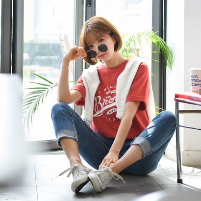 [마이더스비] 루빈 모달 레터링 티셔츠 리뷰후기