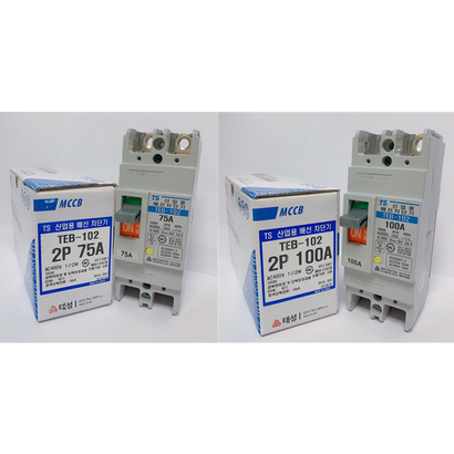 배선차단기 태성전기 TEB-102   75A 100A 산업용