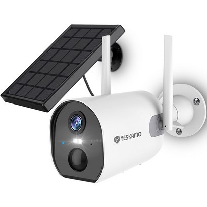 YESKAMO 예스카모 충전식 배터리형 보안용 무선 Wi-Fi CCTV 카메라, KR-ZS-GX6S-T, 1개