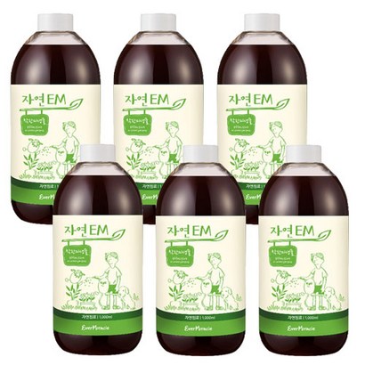 [이엠코라존] 자연EM 6개 활성액 원액 자연탈취제 쌀뜨물발효액 리뷰후기
