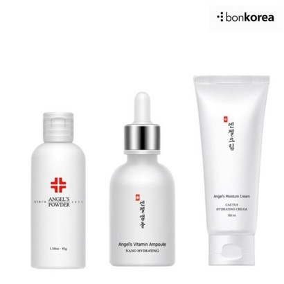 엔젤 파우더   비타민 앰플   모이스처 크림  3종세트 1세트