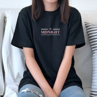 험블스튜디오 IDNIHT 여성 반팔 티셔츠 오버핏 블랙