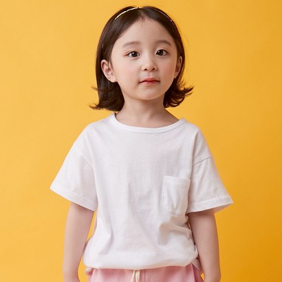 [바오밥나무] 포켓싱글 티셔츠 화이트 리뷰후기