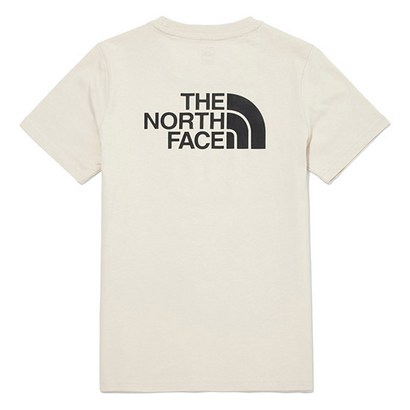 [노스페이스] 키즈 TNF 로고 반팔 라운드티 NT7UN02U_IVO