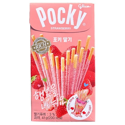 해태제과 포키 딸기 41g, 1개