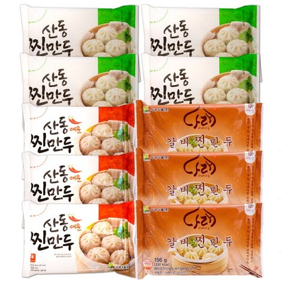 [푸드원스토어] 나래식품 산동만두4개매운만두3개갈비만두3개