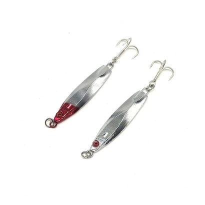 해룡 칼 크롬메탈 메탈지그 삼치 갈치 갈치 농어 광어, 레드헤드, 40g, 1개