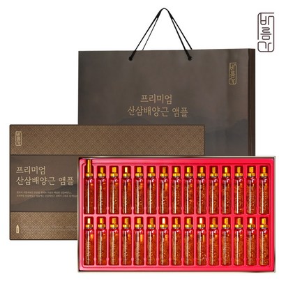 바름가 프리미엄 산삼배양근 앰플 20ml x 30병, 600ml, 1개