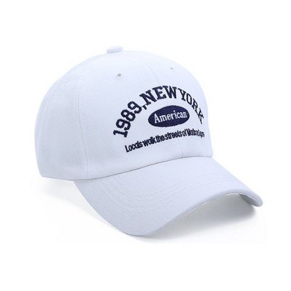 글램공식 뉴욕 자수 로고 볼캡 모자 남녀 공용
