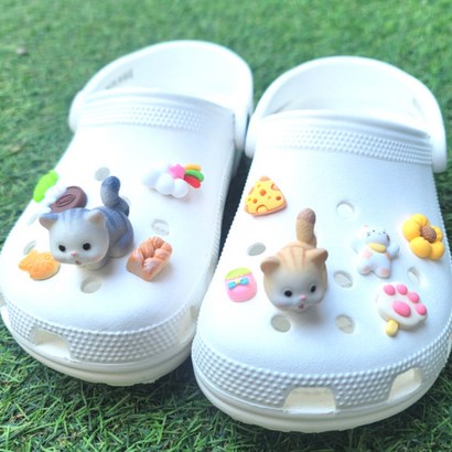 [당일무배] 잼잼홀릭 고양이 12종 파츠 신발장식 악세사리