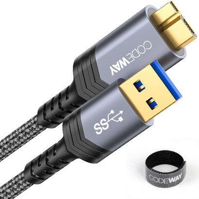 코드웨이 USB A to 마이크로B 외장하드 케이블