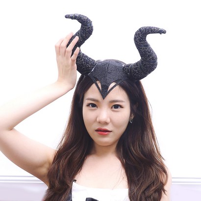 스투피드 마녀 뿔 머리띠 (말레피센트), 단품, 상세 설명 참조
