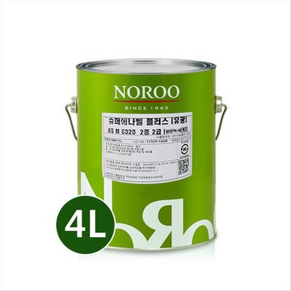 노루페인트 목재 철재용 유성페인트 슈퍼에나멜 플러스밝은녹색 유광4L 리뷰후기