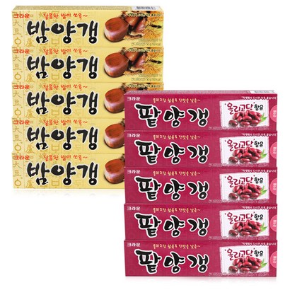 크라운 밤+팥 연양갱 50g, 10개