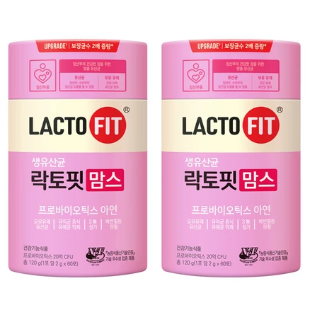 락토핏 맘스 생유산균, 120g, 2개