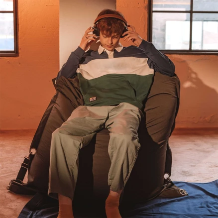 LOGOT 훅 빈백 1인 소파, 심해(네이비), 올드스쿨