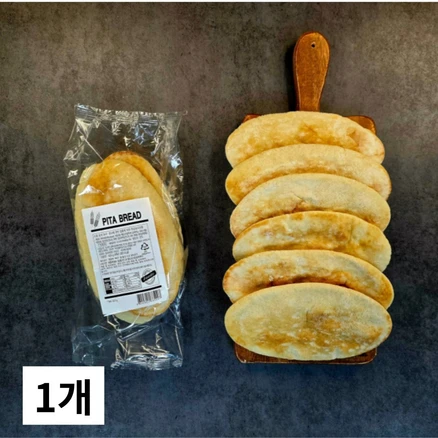인도에서 슝 날아온 통밀함유 피타브레드 6개입 무료 아이스박스, 1개, 420g